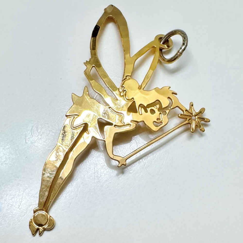 Vintage Disney Tinker Bell Pendant Wild Bryde 90s Disney World Charm - Picture 3 of 7